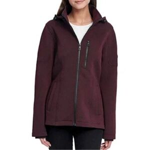 Andrew Marc Dark Burgundy Scuba Jacket Size S